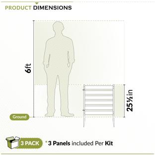 Maui Garden Fence Kit (White)